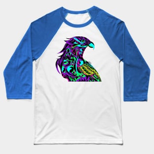 mecha peregrine falcon halcon ecopop in mexican techno organic tribal totonac patterns Baseball T-Shirt